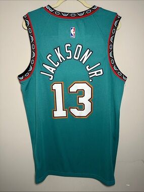 Nike Vancouver Grizzlies #13 Jackson JR teal jersey